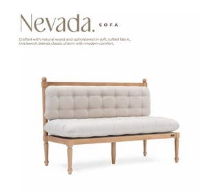 French Style Tufted <b>Foam</b> Upholstered Square Two Seat <b>Sofa</b> Natural Wood Frame for Living Room Apartment Hotel - Product Image 1