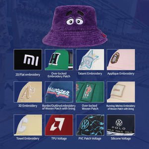 SIDDIQUI HOSINEX Women Adult Faux Fur Solid Laminated Casual Plush Dyed Washed Ripped Warm Bow Bucket Hat - Product Image 4