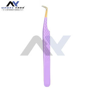 Pinzas Clásicas para Extensión de Pestañas, Suministros Profesionales para Pestañas, Pinzas para Extensión de Pestañas con Logotipo Personalizado, Juego de 4 Piezas - Product Image 4