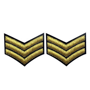 Parche Táctico de Rango Chevron para Uniforme, Parche Termoadhesivo para Ropa, Parches Bordados Personalizados - Product Image 1