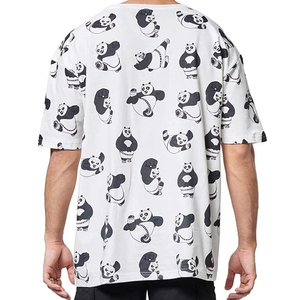 เสื้อยืดไซส์ใหญ่สำหรับผู้ชายรูปร่างใหญ่ แขนสั้น ลายกราฟิก ผ้าฝ้าย ทรงโอเวอร์ไซส์ แฟชั่นลำลอง - Product Image 2