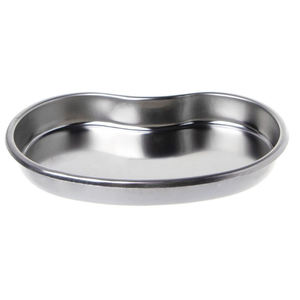 Plateau réniforme manuel en acier inoxydable de 6 pouces avec couvercle pour instruments chirurgicaux hospitaliers et greffe de rein, par Dentavex - Product Image 2
