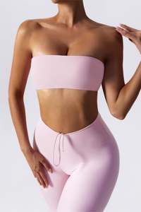 Wholesale Women’s High Neck Compression Sports <b>Bra</b> Vest – Lightweight <b>Stretch</b> Running Gym Fitness Yoga Activewear - Product Image 4