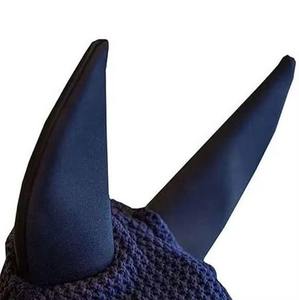Voile anti-mouches équestre tricoté à la main, réglable, coupe-vent d'hiver, séchage rapide, protection pour chevaux, bonnet d'oreille, couleur personnalisée, durable - Product Image 5