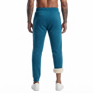 DROGEN EXPORTS Wholesale Mens Lightweight Anti-Pilling <b>Linen</b>/Cotton Sherpa Joggers Spring Warm Sweatpants Casual Athletic - Product Image 2
