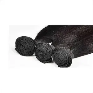 Extensiones de cabello humano recto de trama atada a mano - Product Image 1