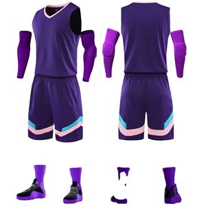 Vente en gros de maillots de basket-ball personnalisés sans manches, taille plus, pour adultes, ensemble uniforme, vêtements de sport réversibles, 100% polyester respirant - Product Image 6