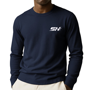 T-shirts à manches longues pour hommes de haute qualité, logo personnalisé en couleur, confortables, respirants, écologiques, séchage rapide, prix de gros, t-shirt pour hommes - Product Image 1