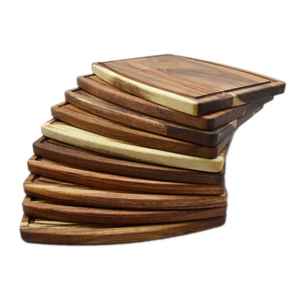 Juego de Tablas de Cortar de Madera de Acacia de Alta Calidad, Personalizadas con Logotipo Grabado, Duraderas, Reutilizables, con Empaque Personalizado para Restaurante - Product Image 1