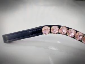 Diadema Premium de Cristal Rosa Bebé con Diamantes para Caballo, Accesorio para Brida, Equipo de Equitación, Proveedor Mayorista - Product Image 2
