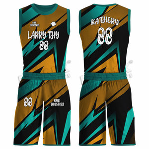 Custom Made 100% Polyester Basketball Uniform Best Price Direct Factory Wholesale Sublimation & Printed Techniques - Product Image 1