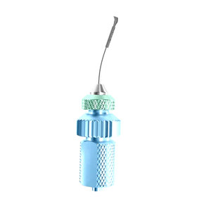 23 Ga Manuelle Edelstahlzange mit internem Lineal, 7 Gravuren, reduzierte Länge, sanft gebogene Spitze, nur Mikrospitzen - Product Image 2