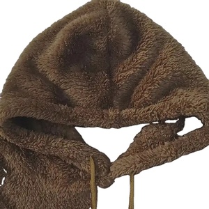 Customized Sherpa Fluffy <b>Fleece</b> 100% Cotton Loose Fit Heavyweight <b>Thick</b> Fur Pullover Hoodies for <b>Men</b> and Women Winter - Product Image 3
