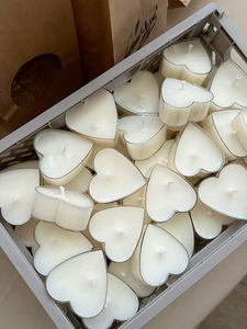 Juego de 6 Velas Votivas Rojas en Forma de Corazón para el Día de San Valentín, Decoración del Hogar, Portavelas de Vidrio Resistentes al Calor - Product Image 5