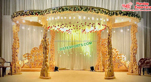 Mandas de mariage drapés à fleurs, tentures japonaises, avec des motifs de fleurs - Product Image 4