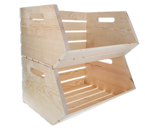 Contenedores de Almacenamiento de Vegetales de Madera con Rejillas (Apilables) - Product Image 2