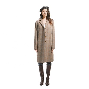 Trench-coat élégant pour femme, 100 % coton, à double boutonnage, ceinturé, à revers, toutes saisons, tendance et le plus vendu - Product Image 2