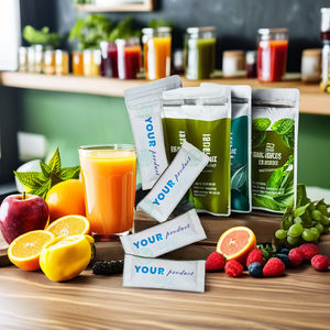 ผงสมุนไพรชาเขียวโสมอาหารเสริมสำหรับผู้ใหญ่ผลิตจากโปรไบโอติกต่อต้านริ้วรอยสินค้า OEM - Product Image 4