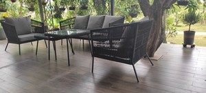 ROSF-032 AD Furniture Corp Modern Design Outdoor Rope Rattan Chaise Lounge <b>Sunbed</b> Park Villa Apartment Hall Hotel Furniture 2025 - Product Image 3