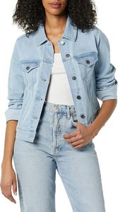 Veste en jean classique pour femme, coupe ajustée, boutonnée, style décontracté streetwear, en coton, confort quotidien - Product Image 5