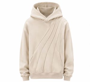 Men's Hooded Fleece Sweatshirt Solid Color Pocket Regular Fit Autumn Casual Knitted 100% Cotton <b>Raglan</b> Sleeve Breathable - Product Image 3