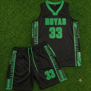 Ensemble de maillots de basket-ball sublimés personnalisés pour hommes, uniforme de basket-ball respirant, maillots de basket-ball réversibles pour équipe, vente en gros - Product Image 2