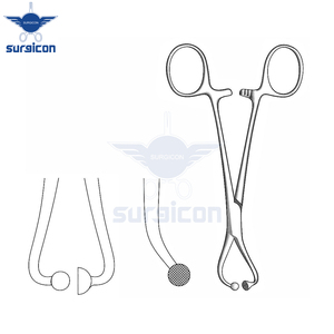 Pinza quirúrgica articulada de acero inoxidable premium de 11 cm / 4-1/2 pulgadas para toallas de papel, instrumento de sujeción segura - Product Image 4