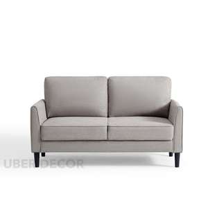 โซฟาหุ้มเบาะแบบปรับแต่งได้ Velro ขนาด 58 นิ้ว สไตล์ร่วมสมัย สำหรับห้องนั่งเล่นขนาดเล็ก น้ำหนัก 1000 กรัม โดย Uber Decor - Product Image 1