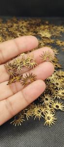 จี้ปะการังทองเหลืองรูปปีกสั่งทำพิเศษสำหรับเด็ก ดีไซน์หรูหรา เหมาะสำหรับงานไมโครมาคราเม่ เครื่องประดับสไตล์โบโฮชิค และพวงกุญแจ - Product Image 3