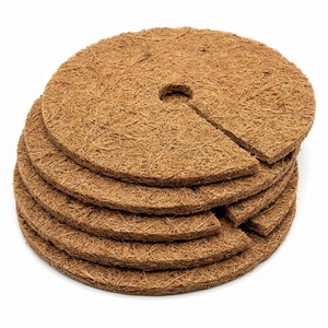 Manta de Fibra de Coco para Control de Malezas, 6 Pulgadas, 10 Piezas, Ahorro de Espacio, Uso en Hogar y Jardín, Aspecto Natural, Calidad Bio Orgánica - Product Image 5