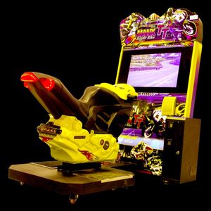 เครื่องจำลองการแข่งจักรยาน Manx TT ขนาด 32 นิ้ว เกมวิดีโออาร์เคดแบบอินเทอร์แอคทีฟสำหรับศูนย์รวมความบันเทิง - Product Image 2