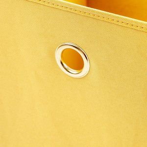Fabric Storage Bins Collapsible <b>Cube</b> <b>Baskets</b> 4 Pack 10.5 Inch Golden Curry - Product Image 4