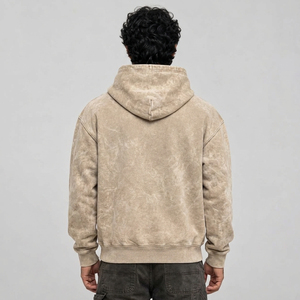 Sudadera con Capucha para Hombre, Estilo Moderno, Lavado Ácido, Apariencia Única, Cómoda y de Corte Relajado para Ropa Urbana - Product Image 3