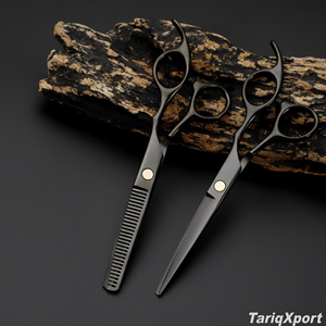 Tijeras Profesionales para Adelgazar el Cabello, Hoja de Acero Inoxidable, 26 Dientes, para Diestros, Mango Largo, Uso en Salón - Product Image 6
