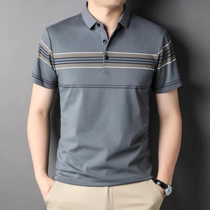 Mens Grey Solid Eco-Friendly Fleece for Shirt Short Sleeve Casual Collared Regular Fit Button Front OEM Service Summer Wear <b>Top</b> - Product Image 1