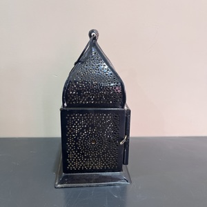 Mini Moroccan Iron <b>Lantern</b> with <b>Black</b> Finish for Home Decoration - Product Image 5
