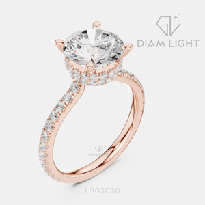 Elegant 2.80CT Round Cut Lab Grown Diamond <b>Ring</b> in 14K White Gold with IGI Certified F+ Color VS+ Clarity for Women Gifting - Product Image 4