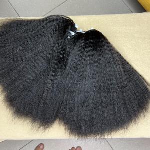 100% Unprocessed Yaki Bundles Natural Color 8-40inch Cuticle Aligned <b>Kinky</b> <b>Straight</b> <b>Hair</b> Extensions - Product Image 2
