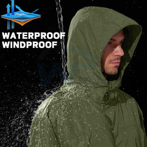 Chaqueta Impermeable Ligera para Exteriores con Capucha, Diseño Cómodo y Resistente al Viento para Viajes, Camping, Trabajo y Uso Diario - Product Image 3