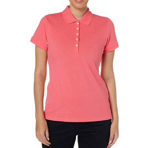 Oem Service High Quality <b>Ladies</b> Short Sleeve <b>Shirts</b> Breathable Quick Dry Sportswear Summer 100% Cotton Golf <b>Shirts</b> - Product Image 2