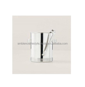 Seau à glace de luxe en acier inoxydable, finition moderne, refroidisseur de boissons, accessoire de bar durable pour fêtes, maison et hôtel - Product Image 4