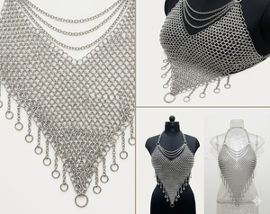 Cota de malla medieval renacentista para mujer - Product Image 4