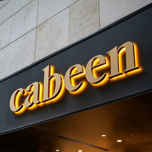 Custom 3D Acrylic & Stainless Steel Alphabet LED <b>Wall</b> Signage Illuminated <b>Logo</b> for Boutique Office - Product Image 3