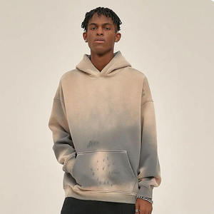 Hoodie en molleton personnalisé pour homme, faible quantité minimum de commande, coton bio, marque privée, pour les marques de streetwear. - Product Image 3