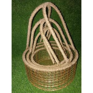 Indian Style Luxury Baskets & Bins With Rose Handles Eco Friendly Metal Custom <b>Gift</b> Hamper <b>Sets</b> <b>Cheap</b> Price - Product Image 5
