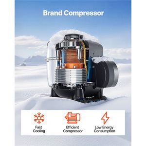 Congelatore a Temperatura Ultra Bassa da 25 L per Laboratori, Gamma Regolabile -40 -123 F, Display Digitale, Attrezzatura in Acciaio Inox 304 - Product Image 6