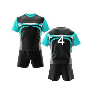 Conjunto de Uniforme de Rugby Unisex Transpirable y Económico, Personalizado con Sublimación, Absorbente de Humedad, Ecológico, Colores Personalizados, Camiseta de Rugby - Product Image 1