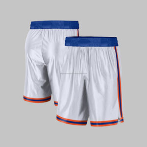 Pantalones cortos de gimnasio de baloncesto para hombre al por mayor, pantalones de poliéster de malla informales de talla grande con bolsillo, conjunto personalizable con nombre del equipo - Product Image 1