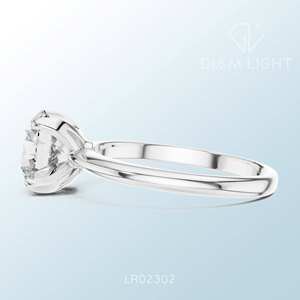 Anillo Solitario Redondo de Alta Calidad, Claridad VS Plus, Color F, Certificado IGI, Hecho a Medida, Joyería Fina, Anillo Elaborado con Elegancia - Product Image 5