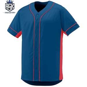 Camiseta de Béisbol Personalizada para Hombre con Tela de Malla Transpirable, Corte Atlético, Diseño con Botones en la Parte Delantera para Deportes de Equipo y Entrenamiento - Product Image 1